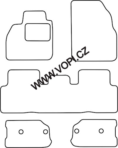 Autokoberce Renault Grand Scenic bez výklenku 06/2003 - 05/2009 Colorfit Fun (3846)